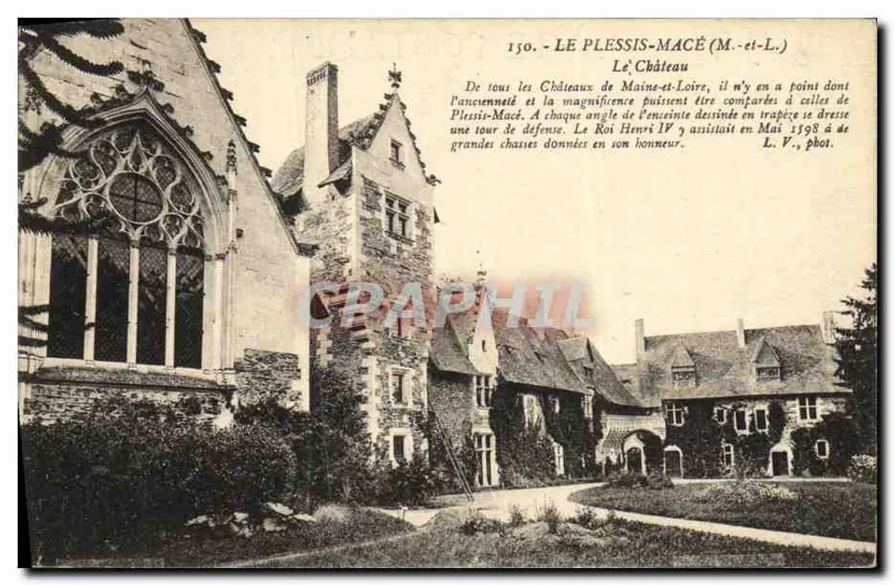 Le Plessis-Macé (Maine-et-Loire) — Château — L. V., phot. n°150 - Frente