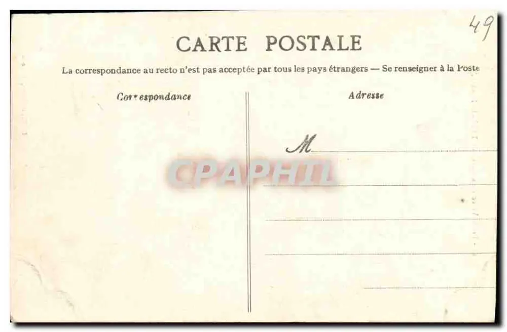 Porta Véron do Castelo de Durtal (M.-et-L.) — editor D.C., Angers, n°41 - Verso