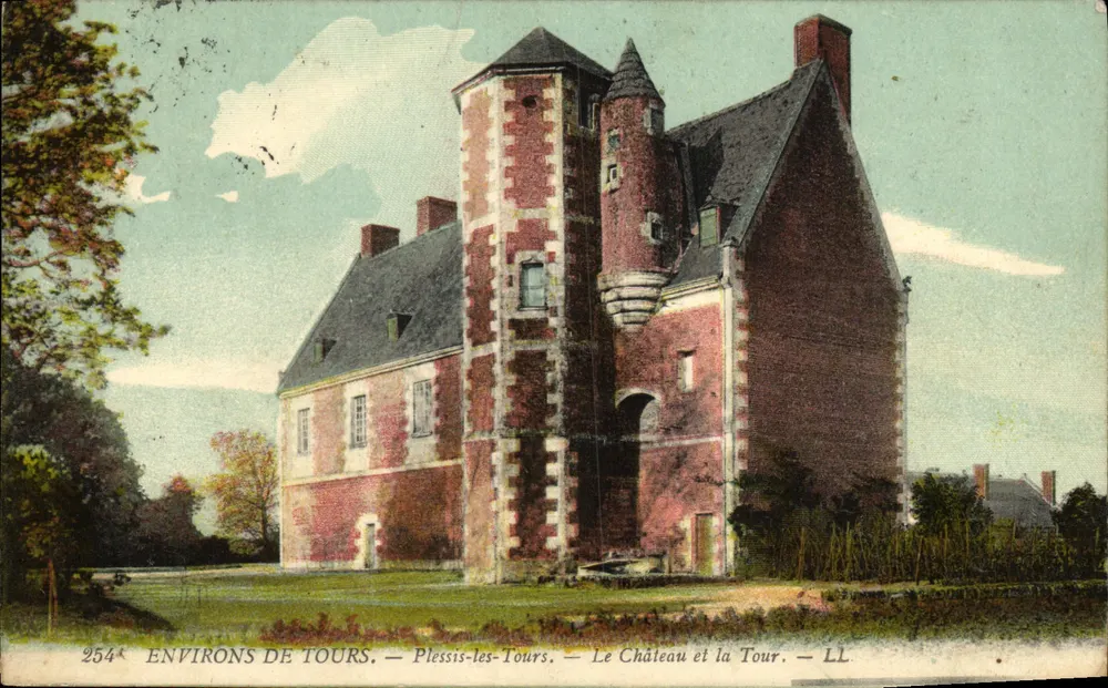 Plessis-les-Tours — Schloss und Turm — LL - Vorderseite