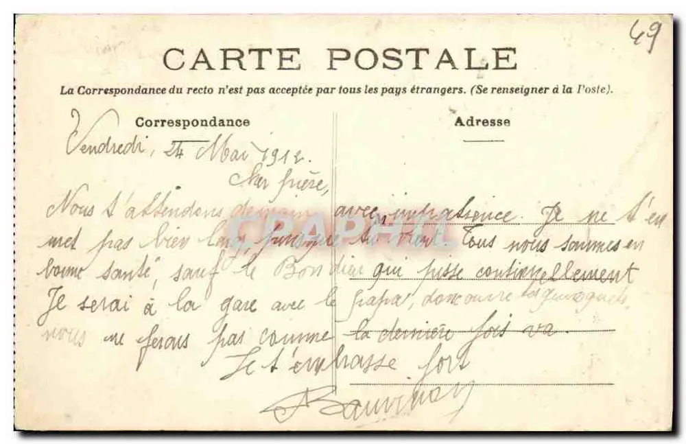 Angers — Museu Pinceé — Hotel Renaissance - Verso