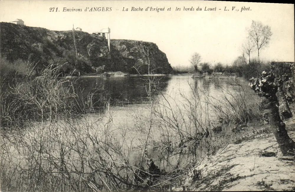 Um ANGERS — La Roche d'Erigné und die Ufer des Louet — L. V., phot. - Vorderseite
