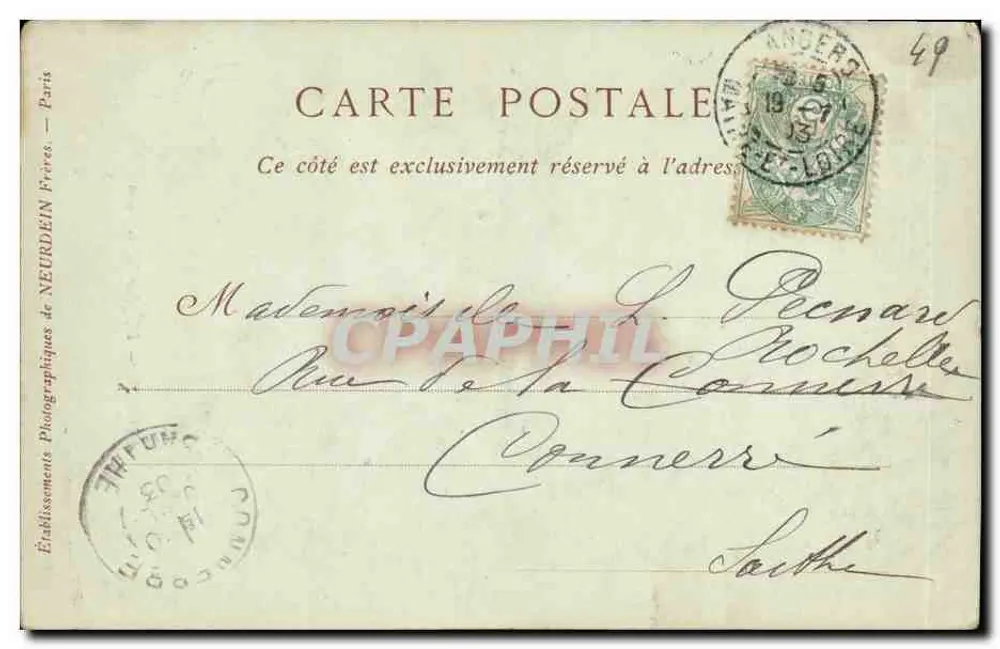 Angers — A Igreja de São José — Coleções ND Fot - Verso