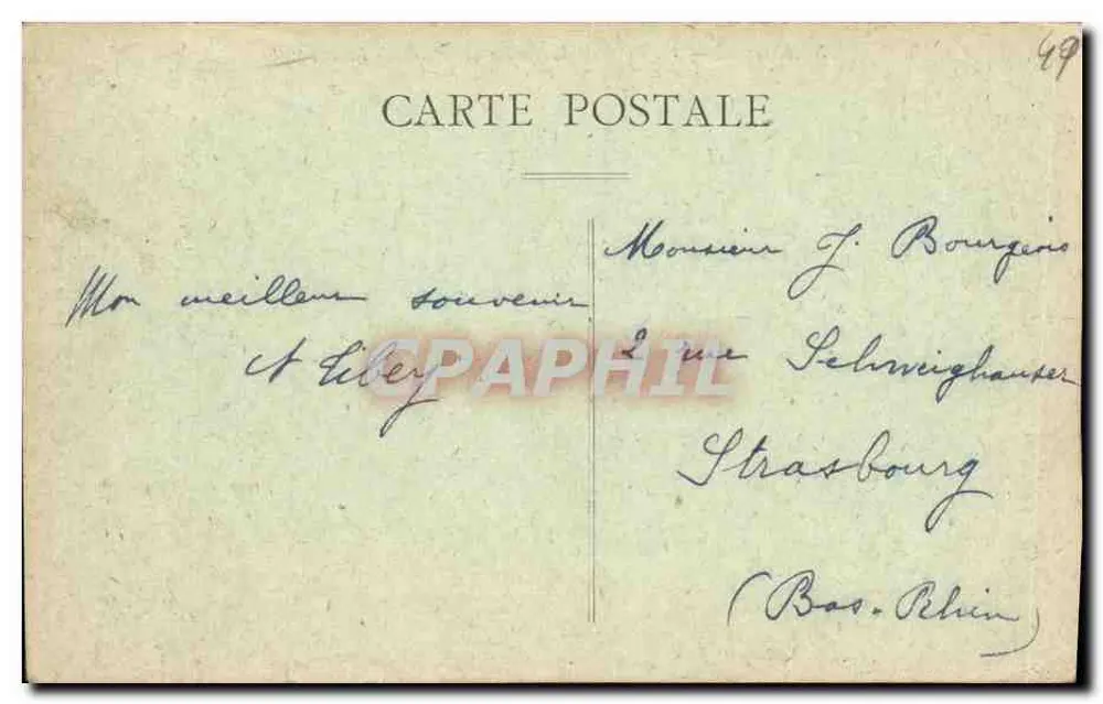 Angers — Allgemeiner Blick auf den Jardin des Plantes — L. V., phot. - Rückseite