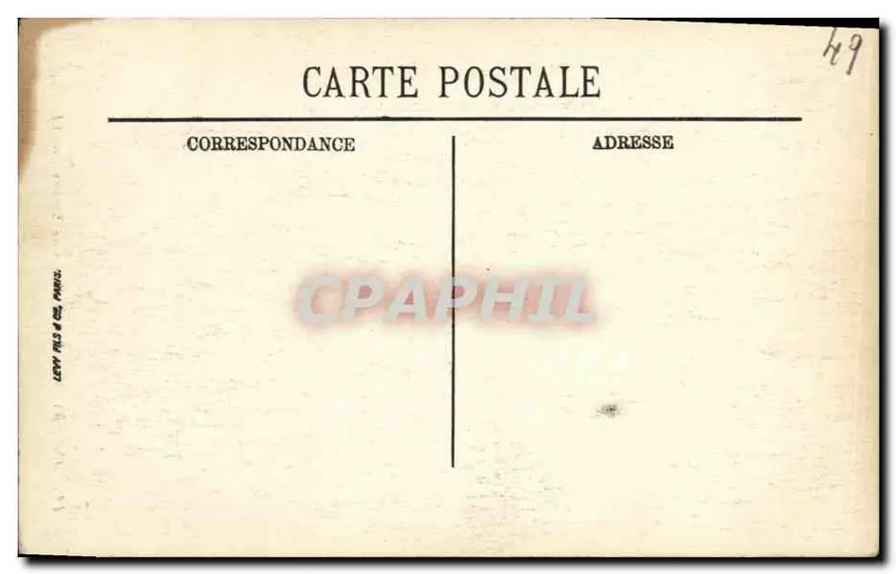 Angers (Maine-et-Loire) — Ruínas do Ronceray — LL. n° 118 - Verso