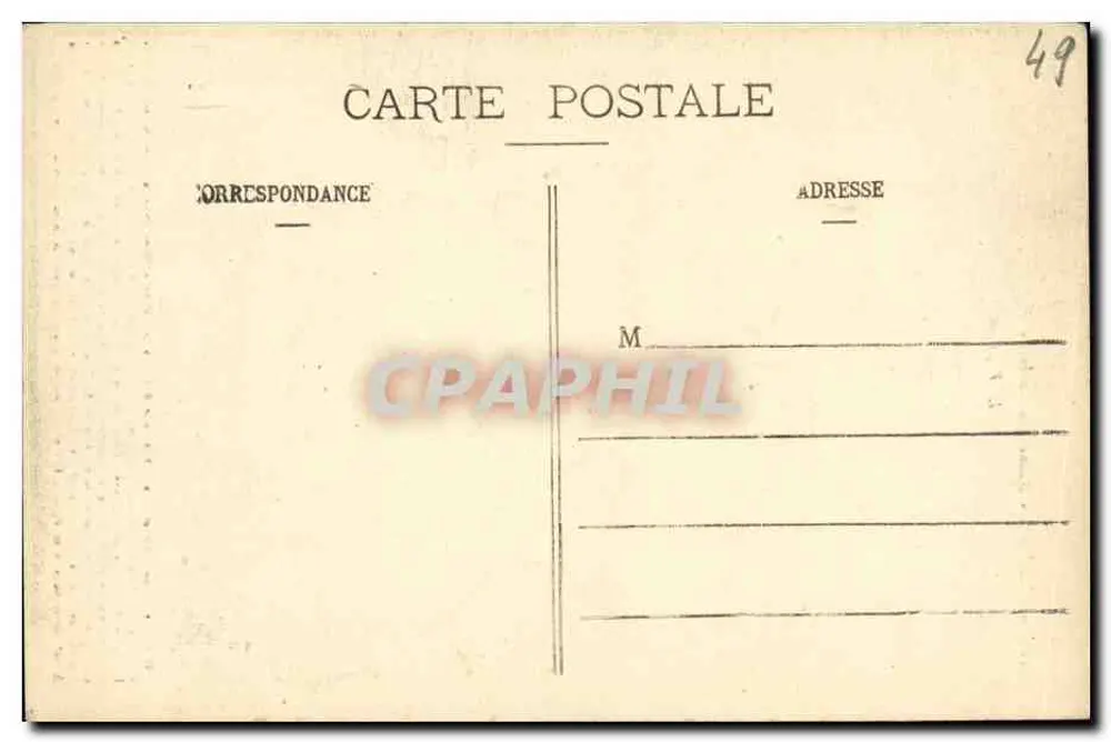 Angers — Ruínas do Ronceray — L. V., fot. - Verso