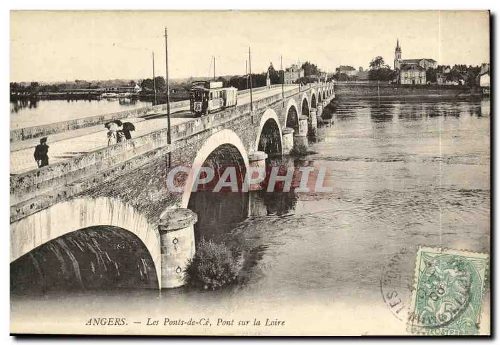 Angers — Les Ponts-de-Cé, Brücke über die Loire - Vorderseite