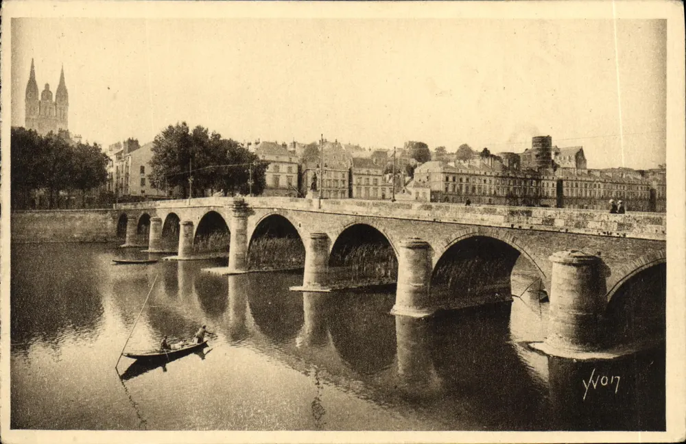 Angers — O Pont do Centro — Edições d'Arte YVON - Frente