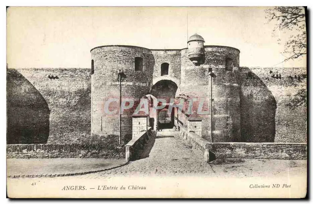Angers — A Entrada do Castelo — Collections ND Phot - Frente