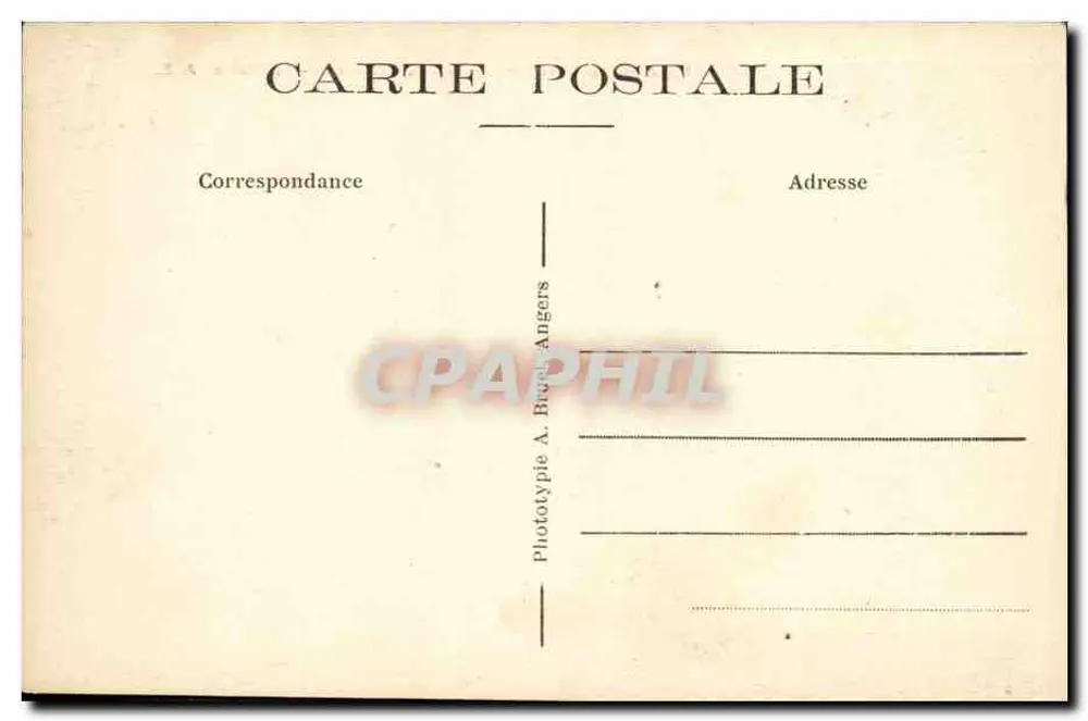 Angers — Vue générale — La Cathédrale — La Maine — A.B. - Rückseite