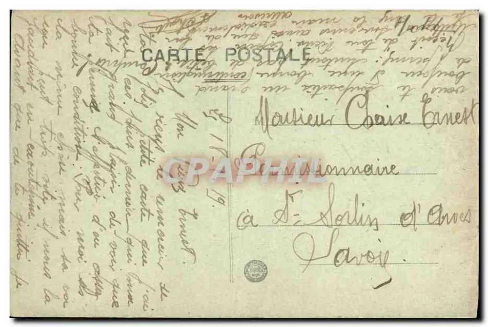 Angers — Allgemeiner Blick auf den Jardin des Plantes — L. V., phot. - Rückseite