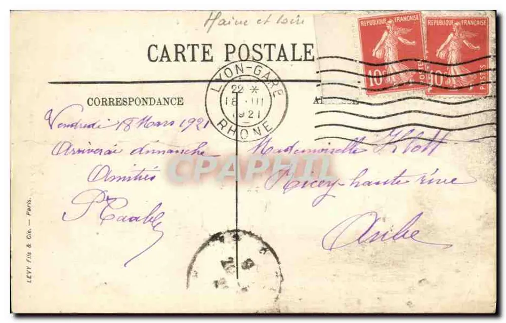 Rovina dell'Abbazia di Toussaints — Angers — LL - Verso