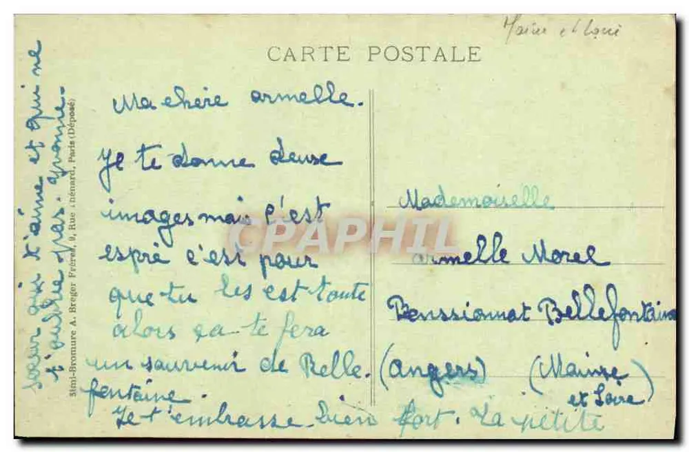 Angers - Bellefontaine Institution - Die Saal der Feierlichkeiten - Rückseite