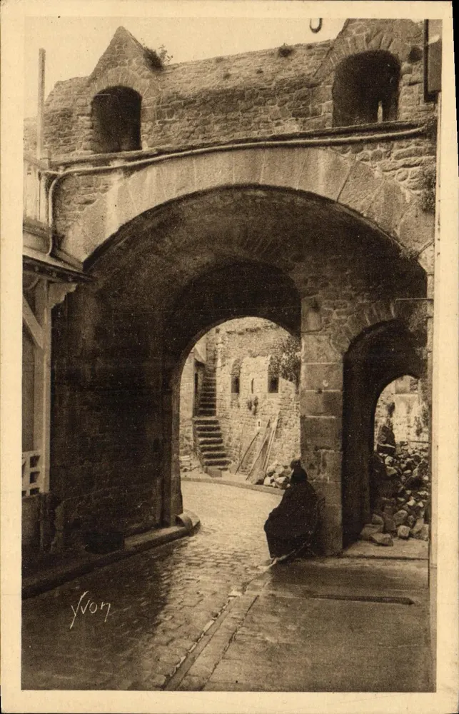 Mont-Saint-Michel — Porta do Boulevard — Edição de Arte YVON, Paris - Frente