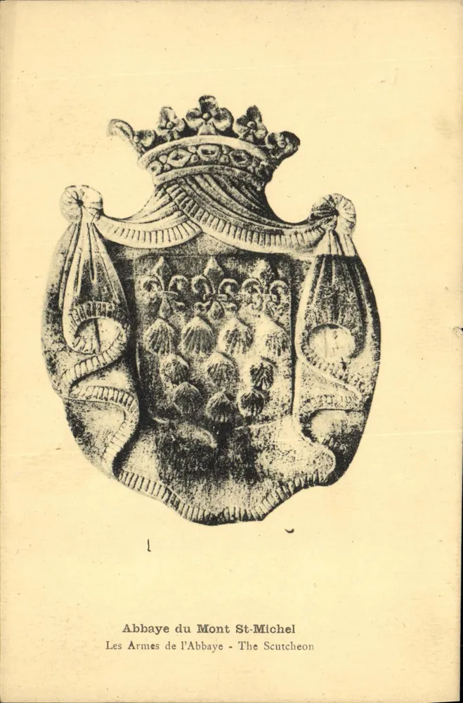 Abtei Mont Saint-Michel — Wappen der Abtei — Verlag Monuments Historiques - Vorderseite