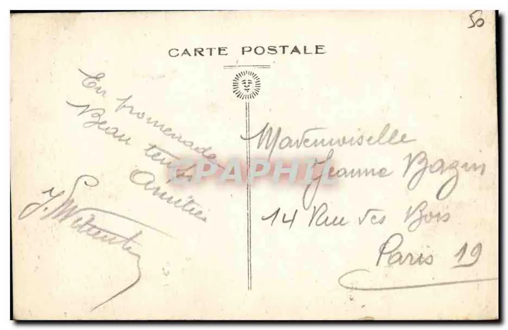 Monte Saint-Michel — Pináculos da Abside — Editor não identificado, número de série não visível - Verso