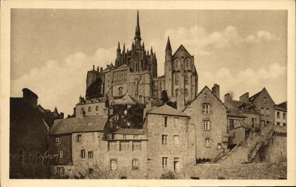 Mont-Saint-Michel — Ansicht vom Boucle-Turm — Edition d'Art YVON - Vorderseite