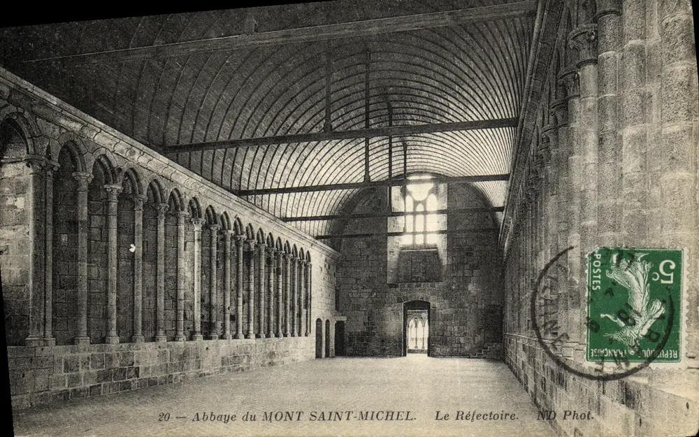 Abtei Mont Saint-Michel — Das Refektorium — ND Fotografie - Vorderseite