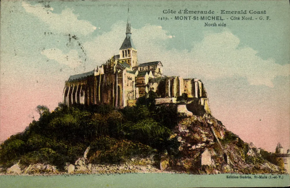 Mont-Saint-Michel — Côte d'Émeraude - Nordseite — Edition Guérin, St-Malo (I.-st-V.) - Vorderseite