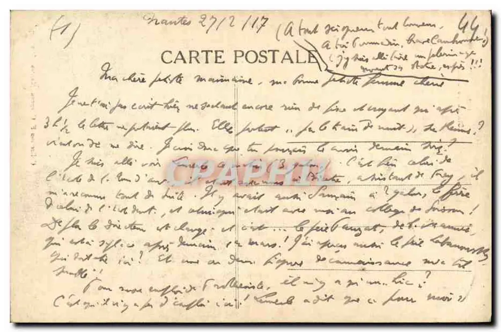 Nantes - Estátua de Cambronne — Coleção F. Chapesu, Nantes - 7º milhar - Verso