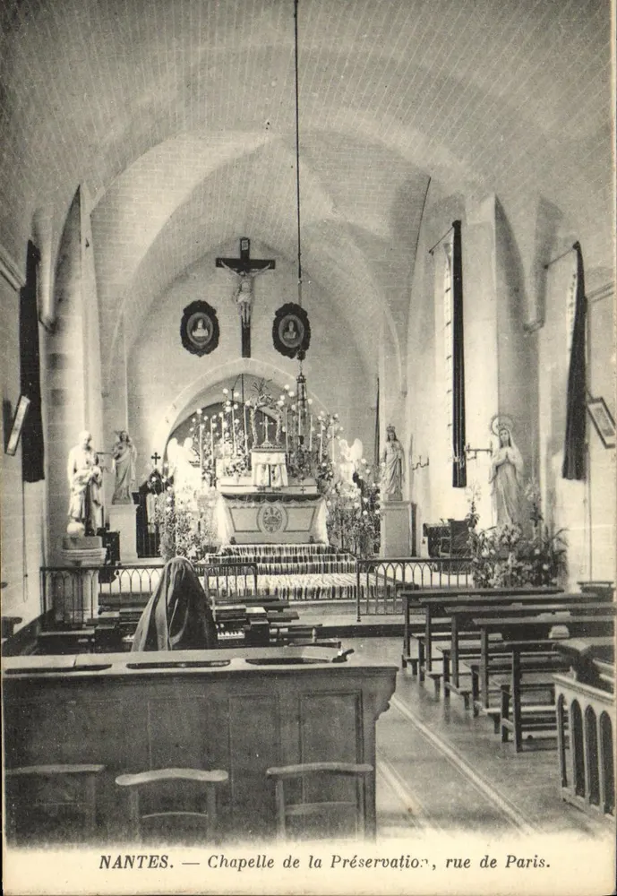 NANTES — Kapelle der Erhaltung, rue de Paris - Vorderseite