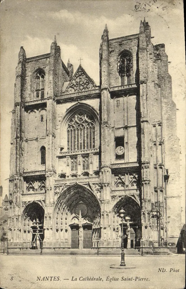 NANTES — Ansicht der Kathedrale, Kirche Saint-Pierre — ND. Fotografie, n°8 - Vorderseite