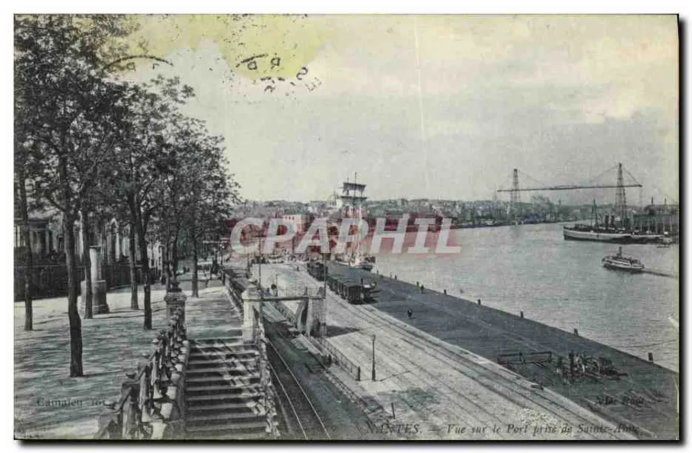 NANTES — Ansicht des Hafens von Sainte-Anne — Verlag Carnal (Nr. 104) - Vorderseite