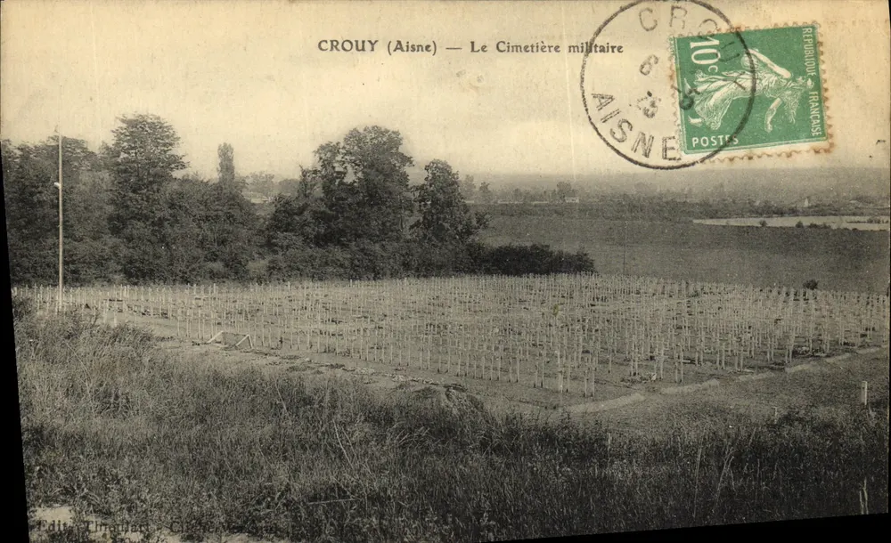 Crouy (Aisne) — Militärgewölbe — Verlag Linaud - Crouy - Vorderseite