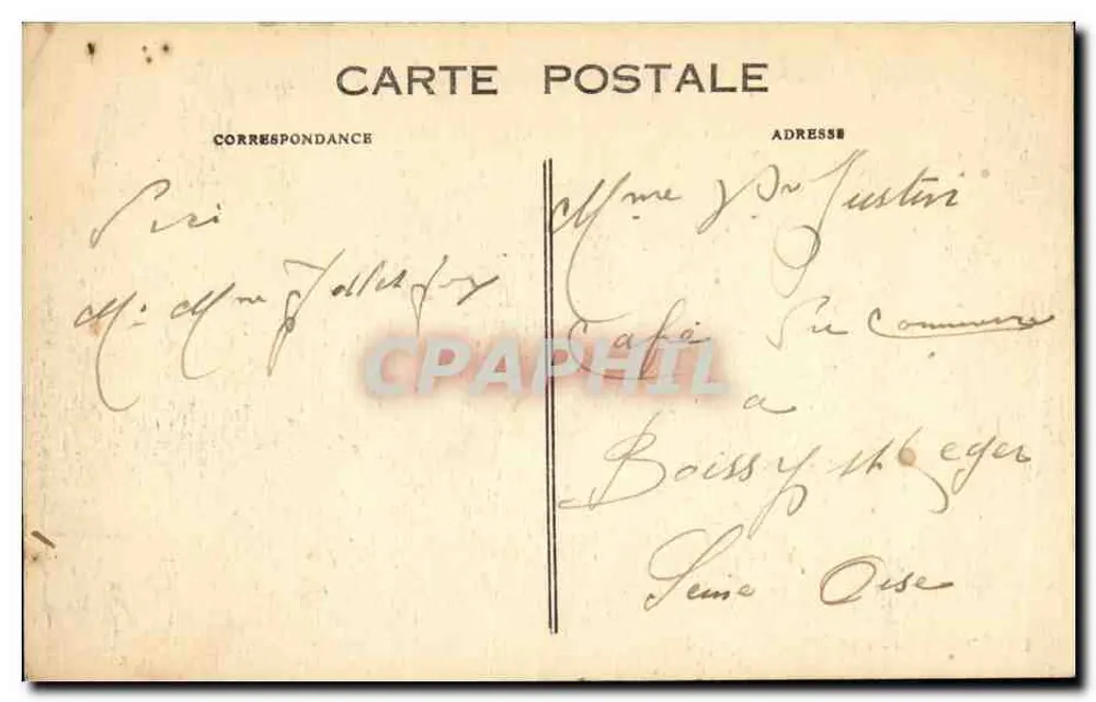 Crouy (Aisne) — Militärgewölbe — Verlag Linaud - Crouy - Rückseite