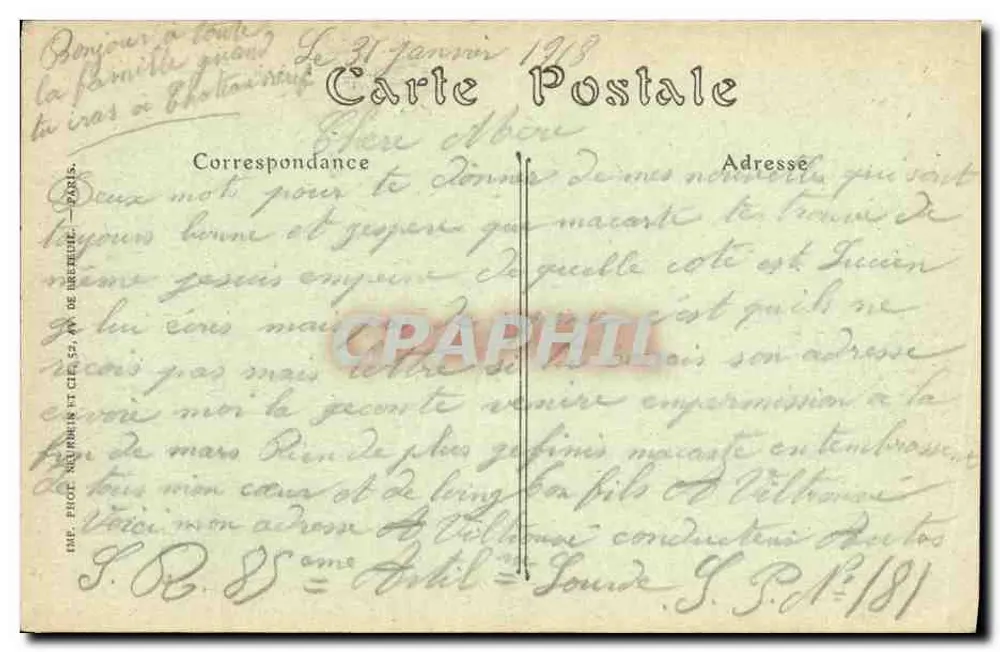 Coucy-le-Château (Aisne) — Ruínas — Visé Paris N° 968 - Verso