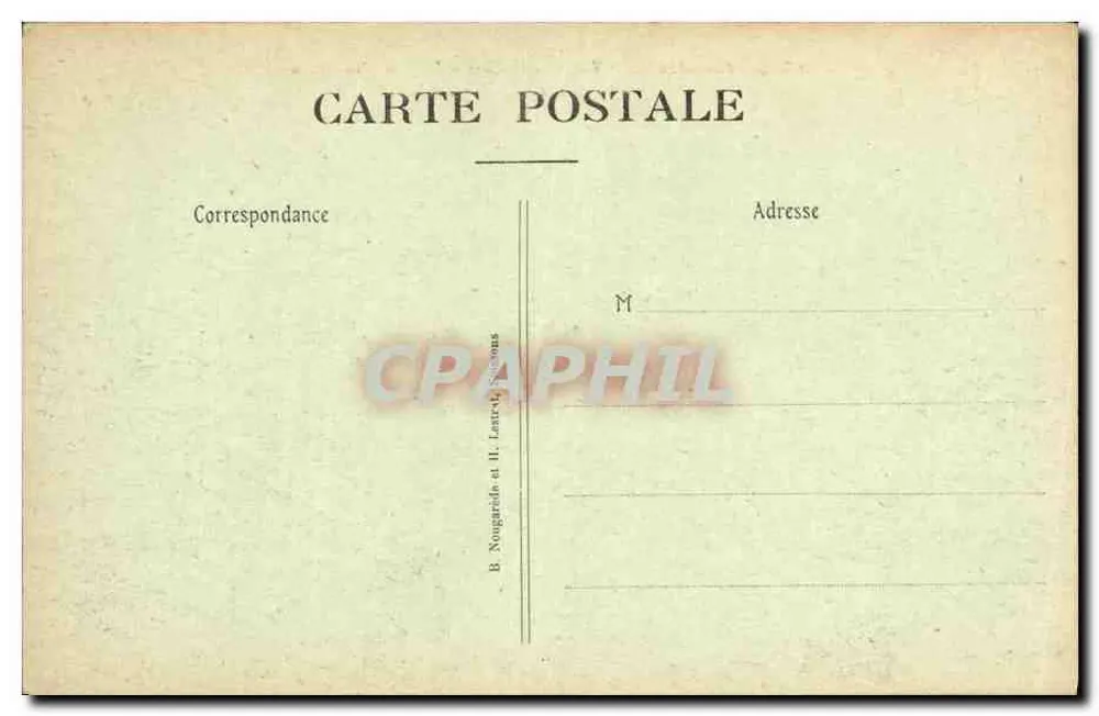 Die zerstörte Aisne — Die Schlucht der Ailette — Auf dem Mont des Singes — B. Nougareide und H. Lastre, Ségons - Rückseite