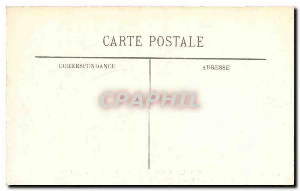 Reims — Der Verbrechen von Reims — Place Royale und rue Colbert bombardiert — Cliché M. Lavergne, Reims - Rückseite