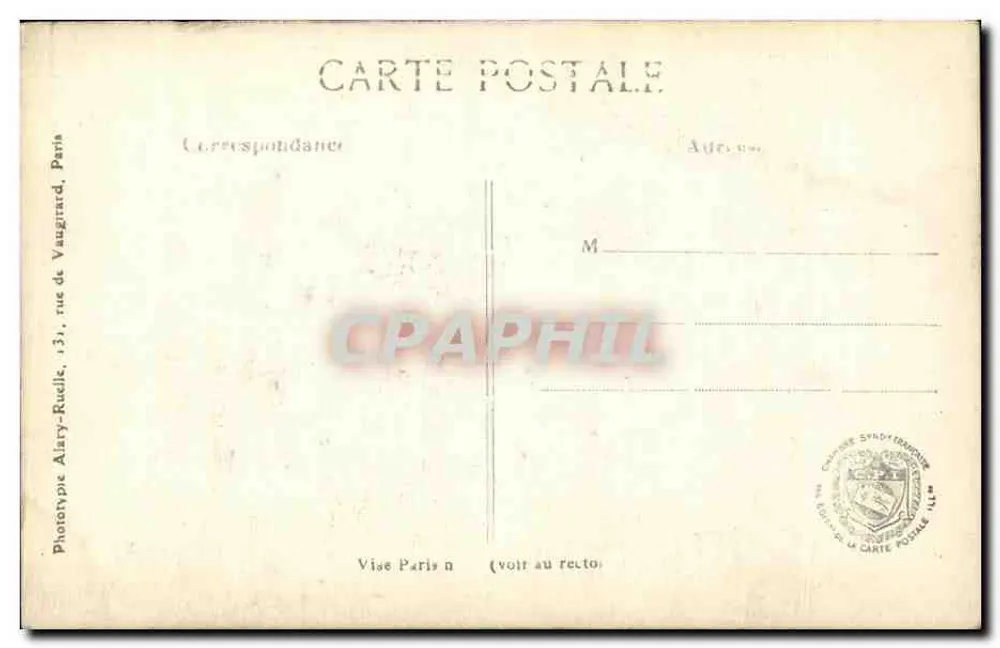Arras — Die Ruinen der Kirche Saint-Jean-Baptiste — L. C. H. Paris, n° 371 - Rückseite