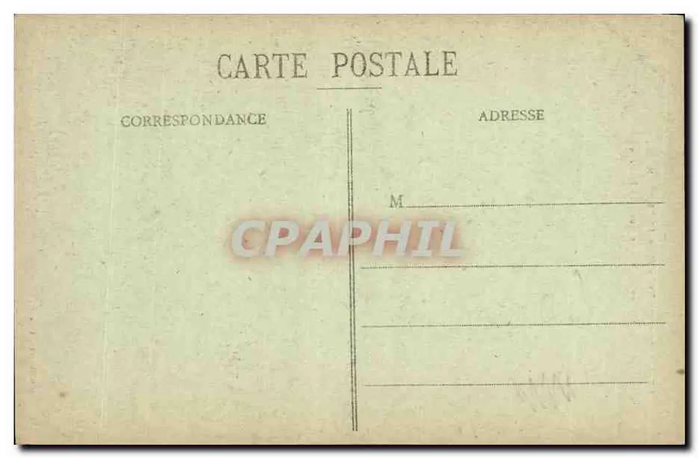 Herbéviller — Die Kirche nach vier Jahren Krieg — E. Bastien lib.-édit., Lunéville - Rückseite