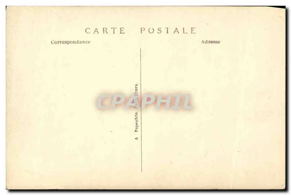 Grab des Unbekannten Soldaten — Tombeau du Soldat Inconnu — Papeghin, Paris, Tours - Rückseite