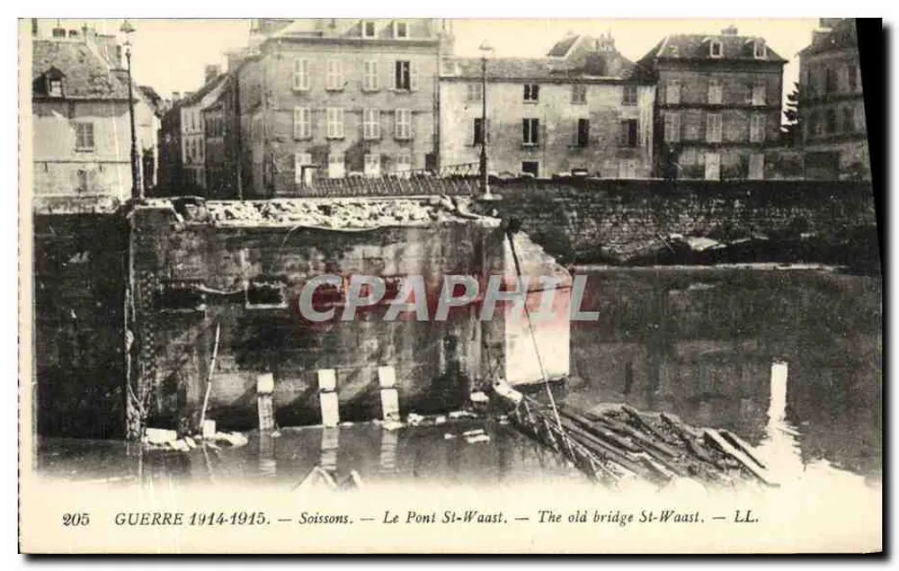 Soissons — Ansicht des St-Waast-Brücke — LL, n°205 - Vorderseite