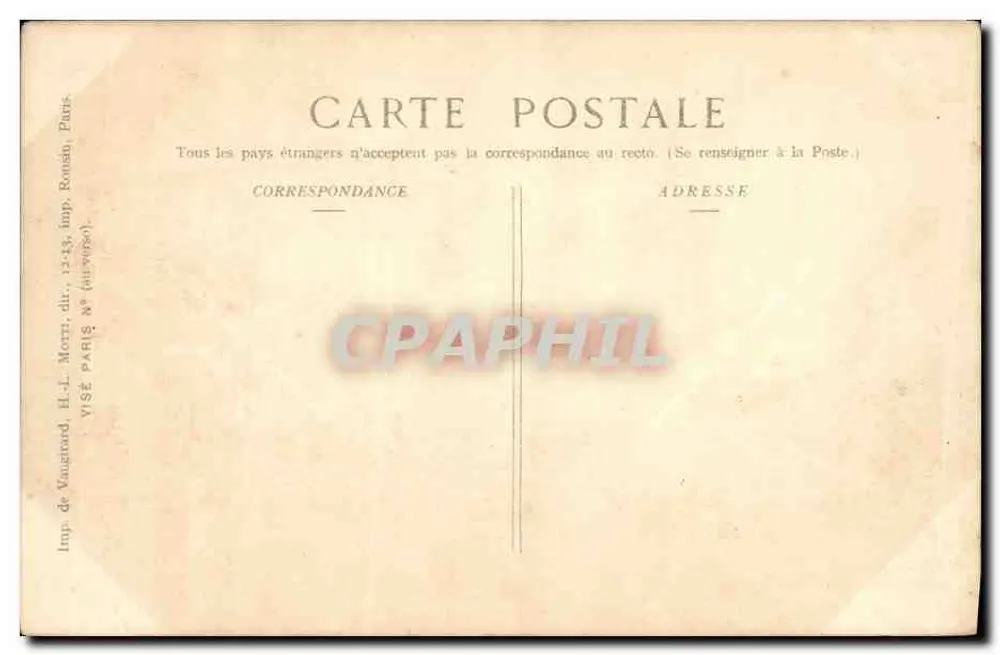 Senlis — Efeitos de obus — Ed. Pays de France n° 150 - Verso
