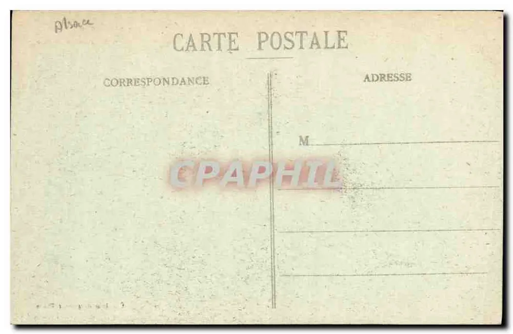 Alt Thann (Elsass) — Geschossene Kirche — Krieg 1914-1918 - Rückseite
