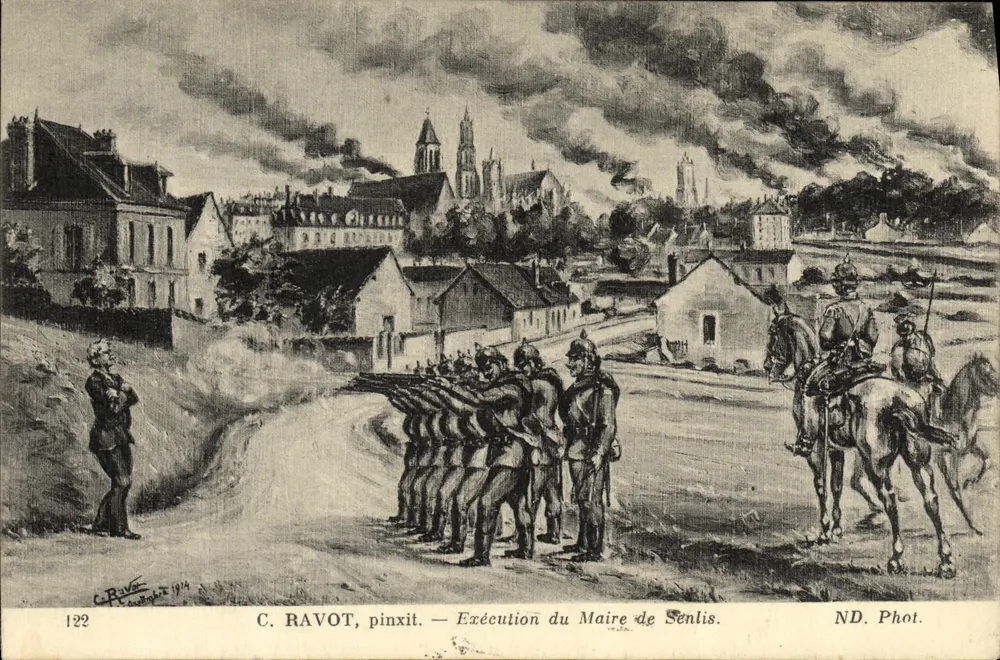 Execução do Prefeito de Senlis — C. Ravot, pinxit — ND. Phot. - Frente