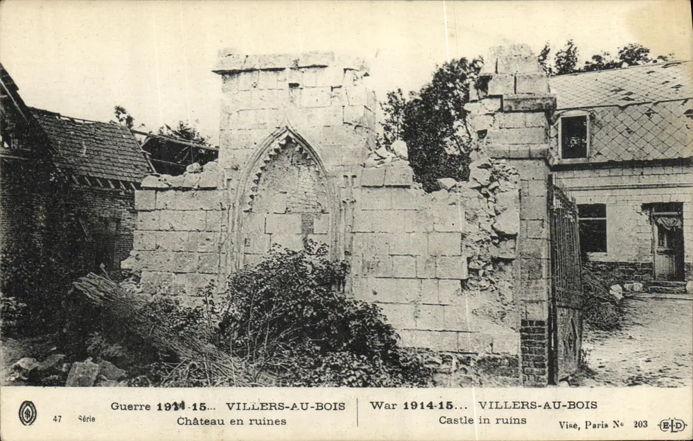 Villers-au-Bois — Ruinen eines Schlosses — Vise, Paris Nr. 203 - Vorderseite