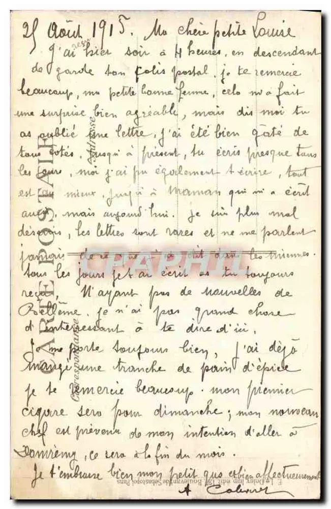 Villers-au-Bois — Ruinen eines Schlosses — Vise, Paris Nr. 203 - Rückseite