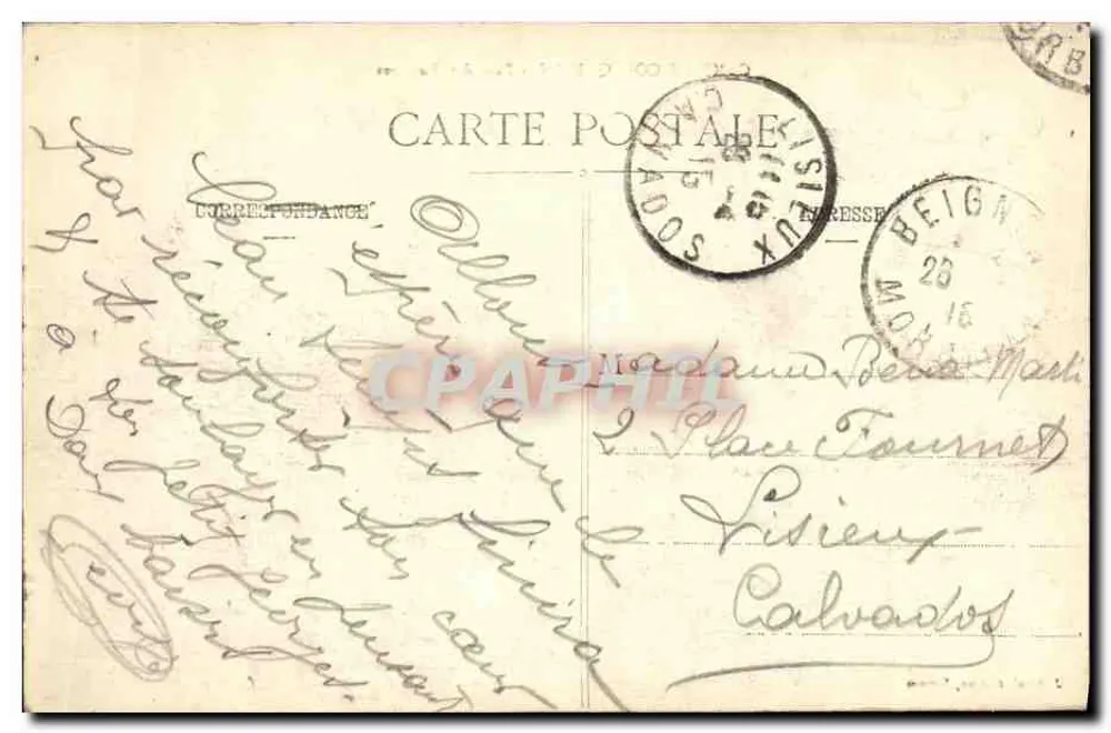 Camp de Coetquidan - Parkplatz - 1914-1915 - Rückseite