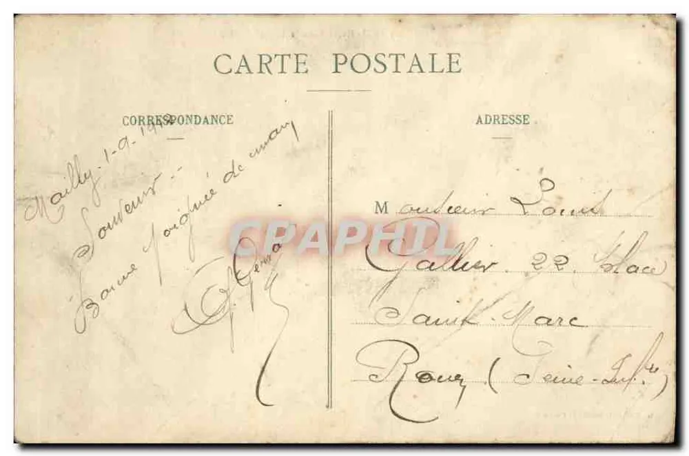 Camp de Mailly - Sous la Tente — G. Marchal, Mailly-le-Camp - Rückseite