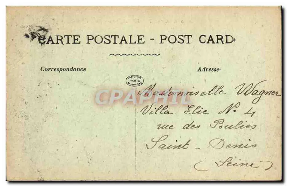 EPEEY — Das zerstörte Dorf — La Pensée, n° 4530 - Rückseite