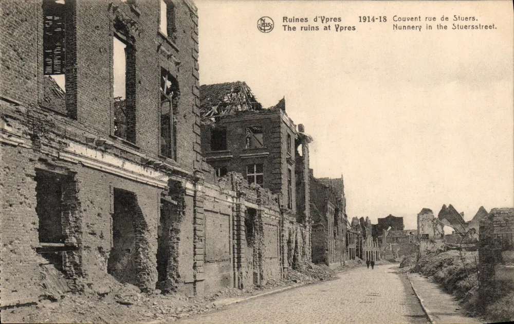 Ruinen von Ypres — Kloster auf der Stuersstraße — NEL'S - Vorderseite