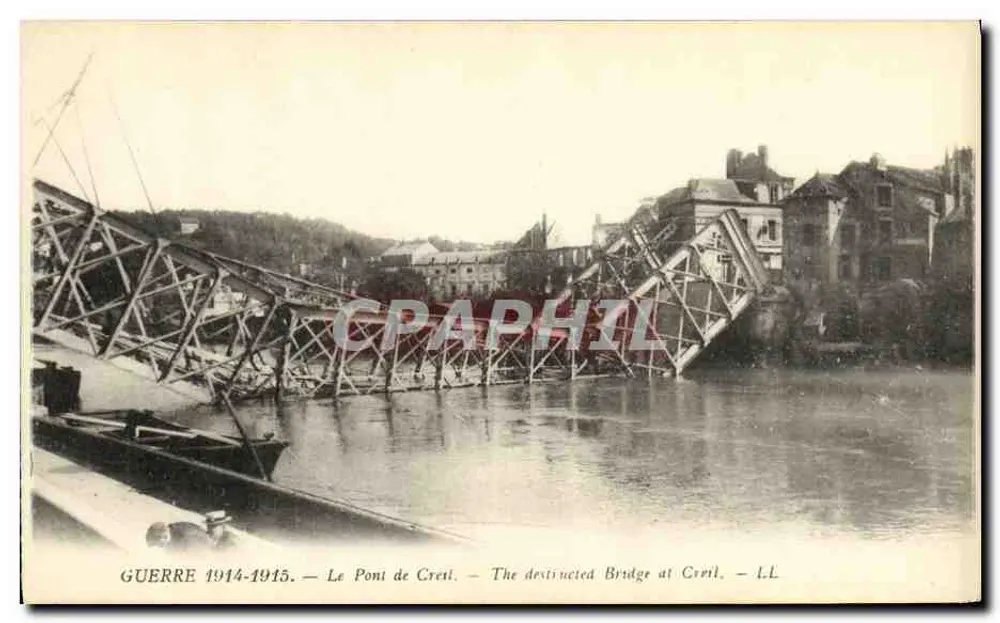 Pont de Créteil — Detalhe da destruição — L.L. - Frente