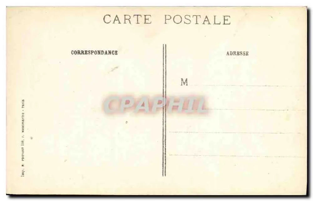 Tranchée allemande — vue de la tranchée à P. de C. — éditeur R. P. Paris, n° 400 - Rückseite