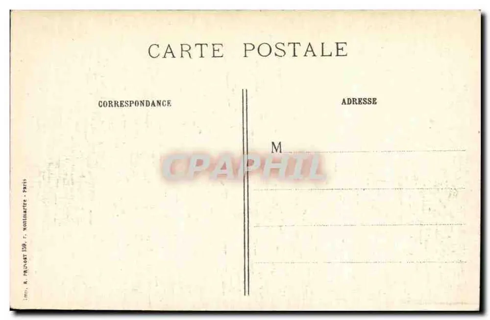 Arras (P.-de-C.) - Die zerstörte Stadtverwaltung — Visé Paris 334 - Rückseite
