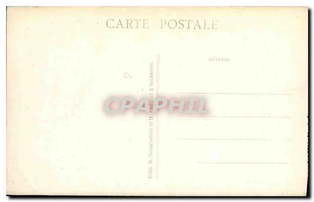 Die Turm von PINON (Aisne) — Nordseite — Verlag B. Nougatot & H. Nougatot, Soissons - Rückseite