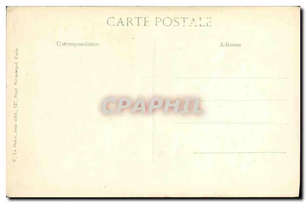 L'Épine, nahe Châlons-sur-Marne — Ruinen nach 1914 — Verlag E. Le Dabey, 12. Serie - Rückseite