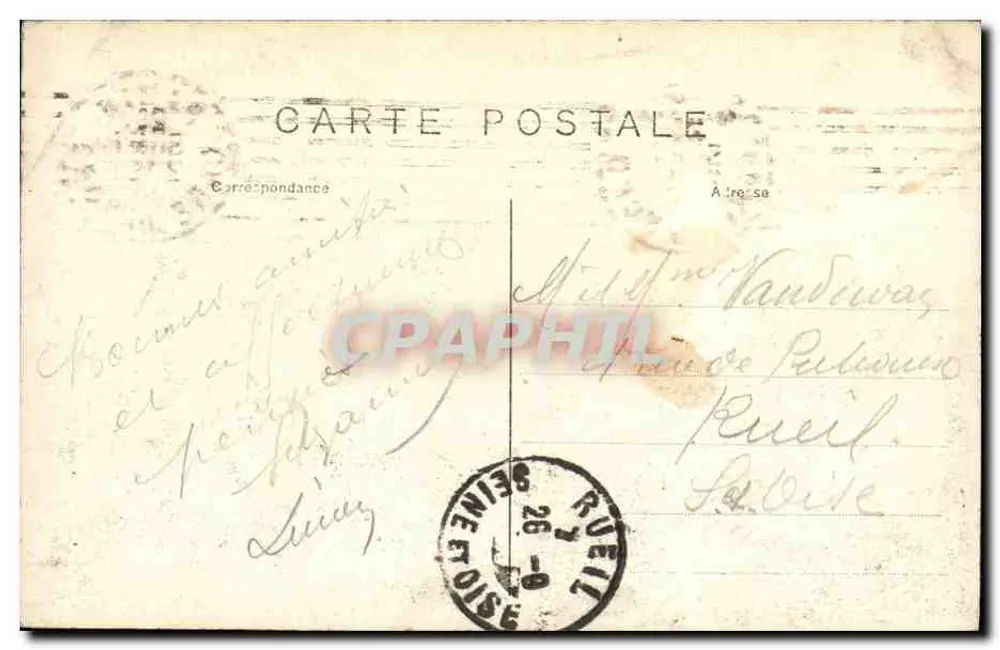 Soissons — Um die Kathedrale (Nordwestseite) — Verlag unbekannt - Rückseite